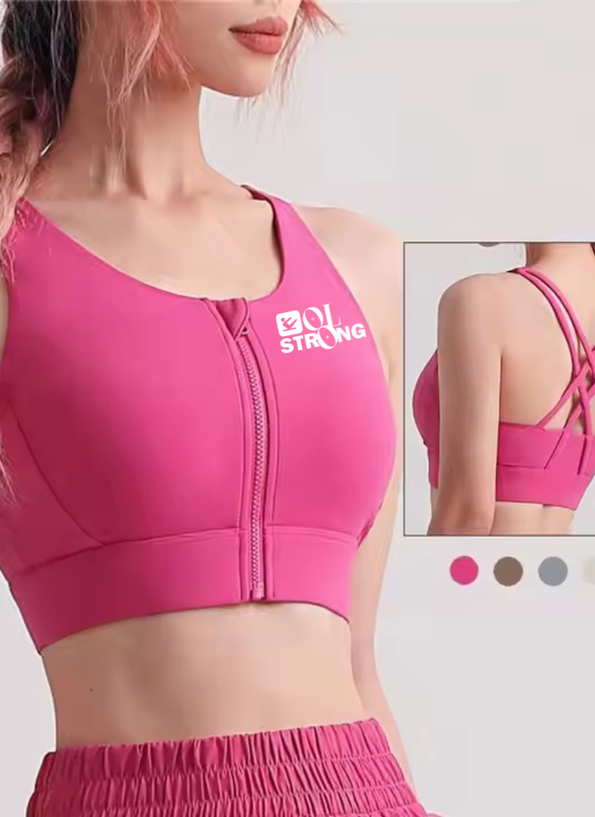 Brassières zippée devant